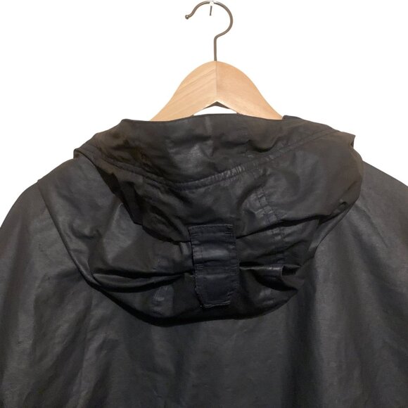 Gap Unisex Waxed Jacket Black Style #776050-00 Sz Medium Oversized - Picture 9 of 15